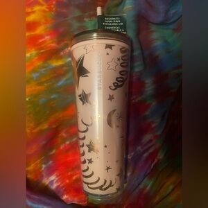 Moon and stars Starbucks tumbler
